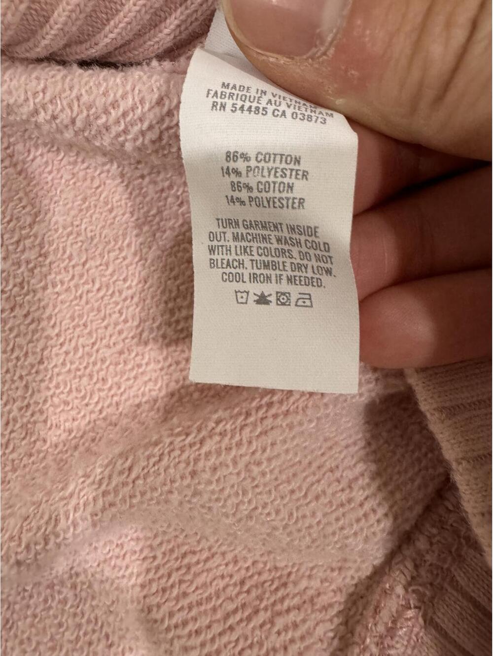 Aerie "Down to Earth" Oversized Crewneck Sweatshirt Baby Pink Medium Loungewear - Picture 9 of 9